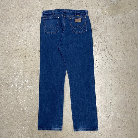 Vintage Wrangler Jeans 38x33 Blue Pants Cowboy Western 13MWZ Denim Tag 38x34 *‎ - Picture 2 of 13